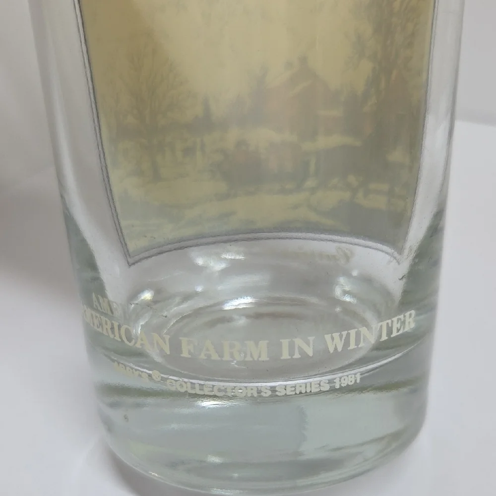 Vintage 1981 Arbys Scenic Glass Tumbler Set